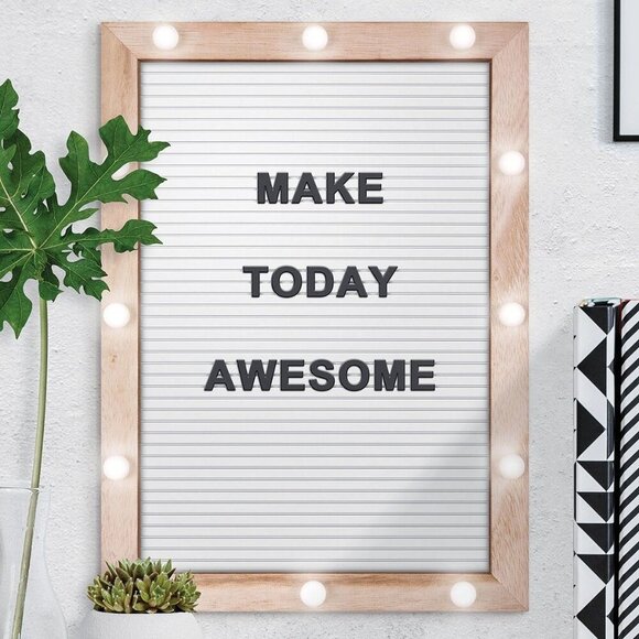 Merkury Innovations Light Up LED Cafe Letter Board New In Box - Picture 1 of 9
